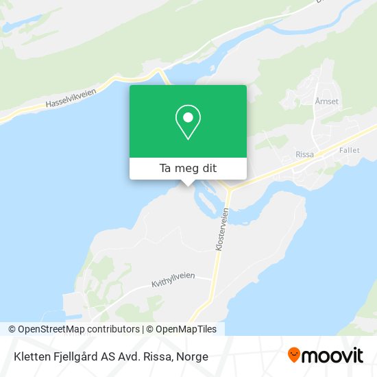 Kletten Fjellgård AS Avd. Rissa kart