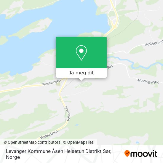 Levanger Kommune Åsen Helsetun Distrikt Sør kart