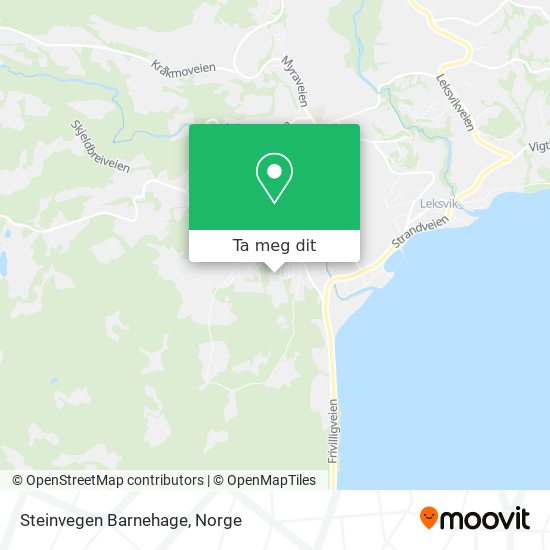 Steinvegen Barnehage kart
