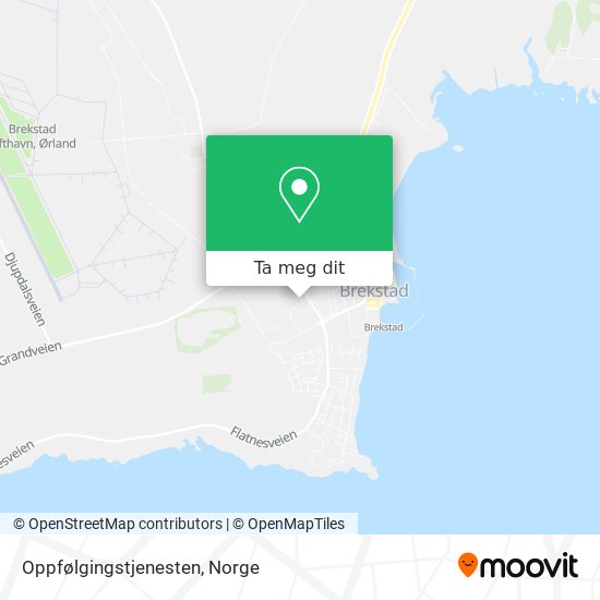 Oppfølgingstjenesten kart