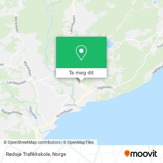Rødsjø Trafikkskole kart