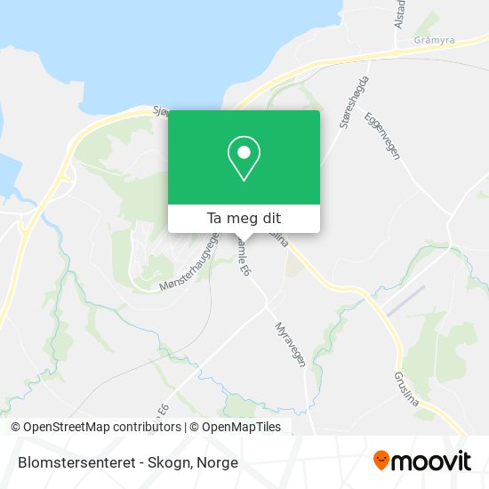Blomstersenteret - Skogn kart