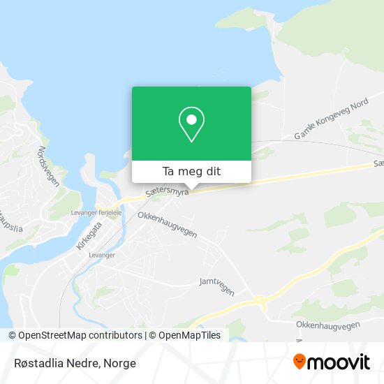 Røstadlia Nedre kart