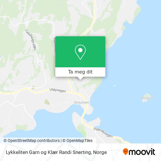 Lykkeliten Garn og Klær Randi Snerting kart