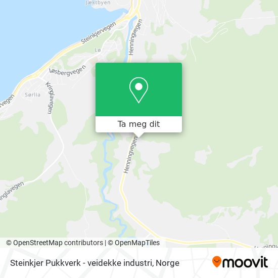 Steinkjer Pukkverk - veidekke industri kart