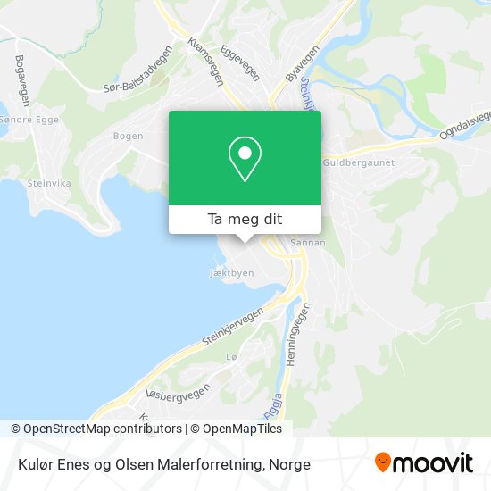Kulør Enes og Olsen Malerforretning kart