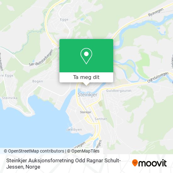Steinkjer Auksjonsforretning Odd Ragnar Schult-Jessen kart
