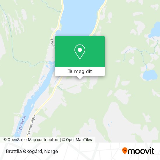 Brattlia Økogård kart