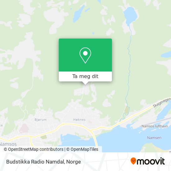 Budstikka Radio Namdal kart