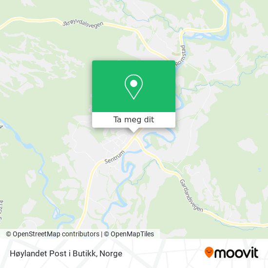 Høylandet Post i Butikk kart