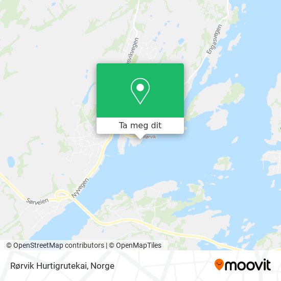 Rørvik Hurtigrutekai kart