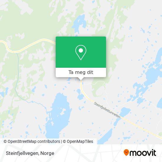 Steinfjellvegen kart