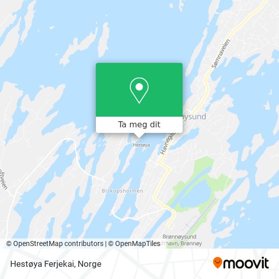 Hestøya Ferjekai kart