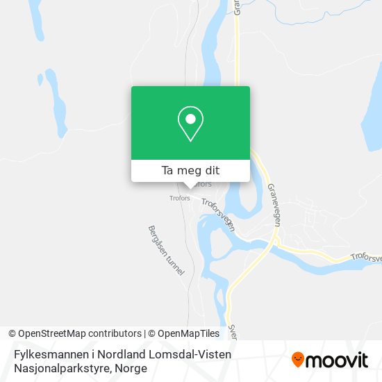 Fylkesmannen i Nordland Lomsdal-Visten Nasjonalparkstyre kart