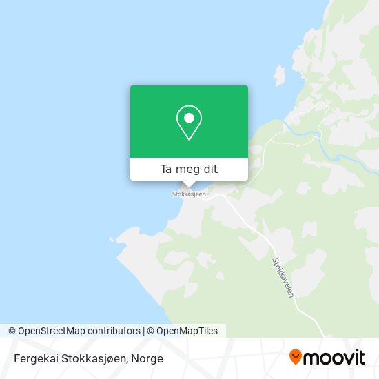 Fergekai Stokkasjøen kart