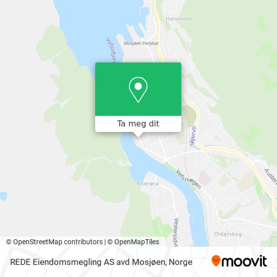 REDE Eiendomsmegling AS avd Mosjøen kart