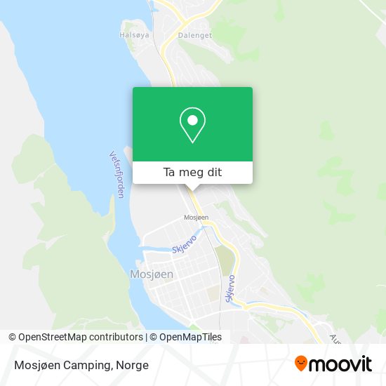 Mosjøen Camping kart