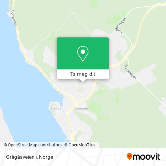 Grågåsveien i kart