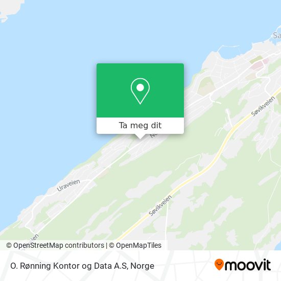 O. Rønning Kontor og Data A.S kart
