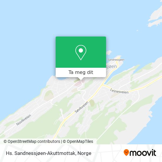 Hs. Sandnessjøen-Akuttmottak kart