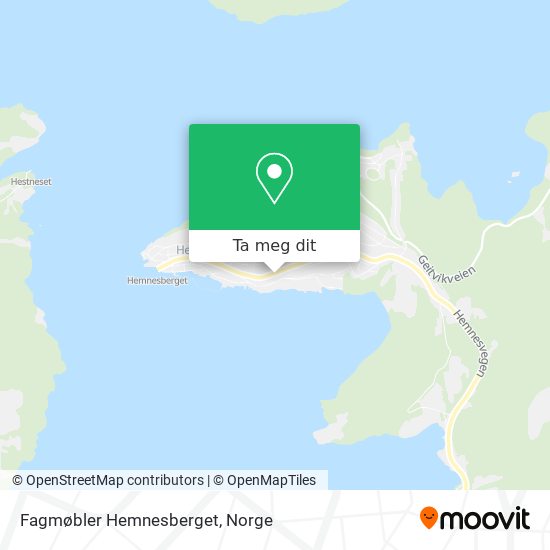Fagmøbler Hemnesberget kart