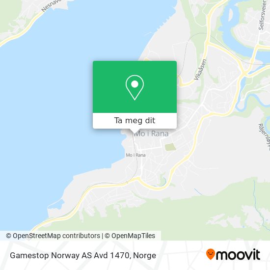 Gamestop Norway AS Avd 1470 kart