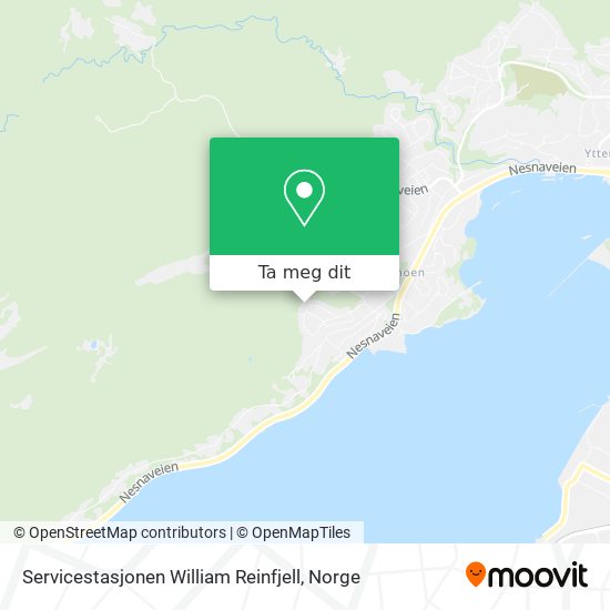 Servicestasjonen William Reinfjell kart