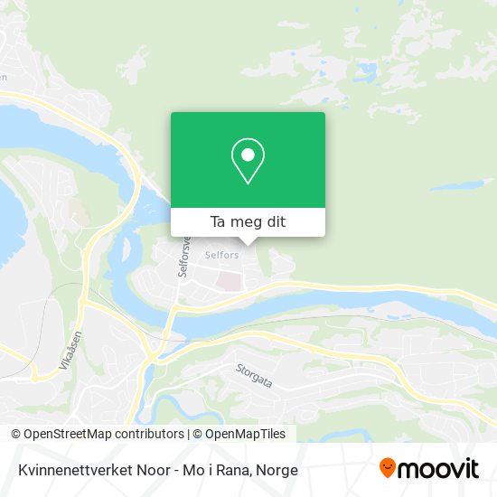 Kvinnenettverket Noor - Mo i Rana kart