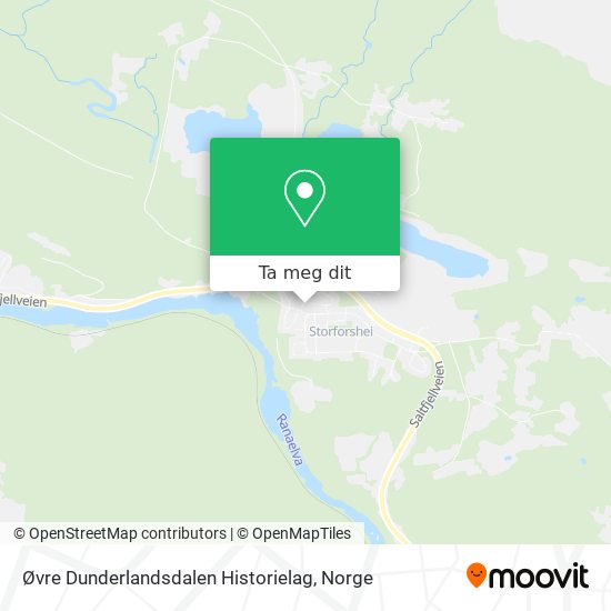 Øvre Dunderlandsdalen Historielag kart