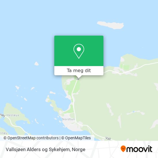 Vallsjøen Alders og Sykehjem kart