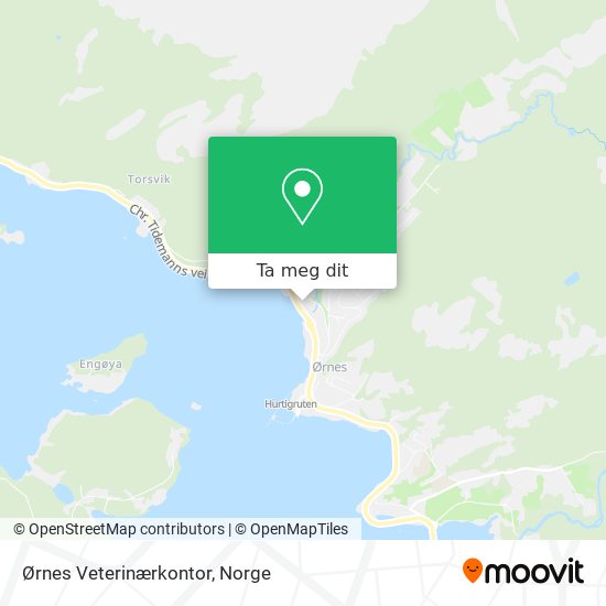 Ørnes Veterinærkontor kart