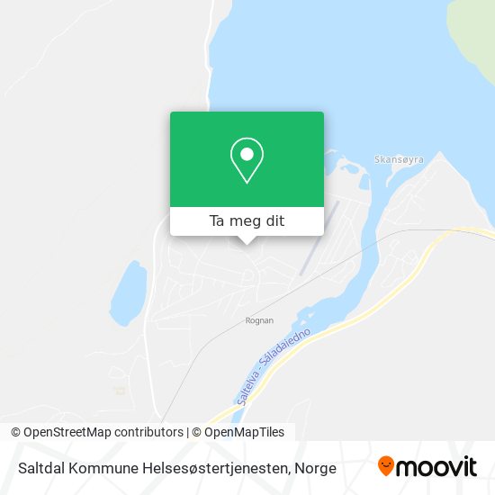 Saltdal Kommune Helsesøstertjenesten kart