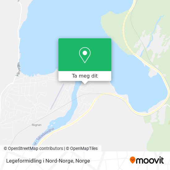 Legeformidling i Nord-Norge kart