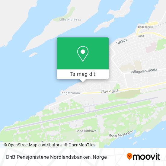 DnB Pensjonistene Nordlandsbanken kart