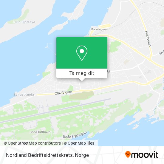 Nordland Bedriftsidrettskrets kart