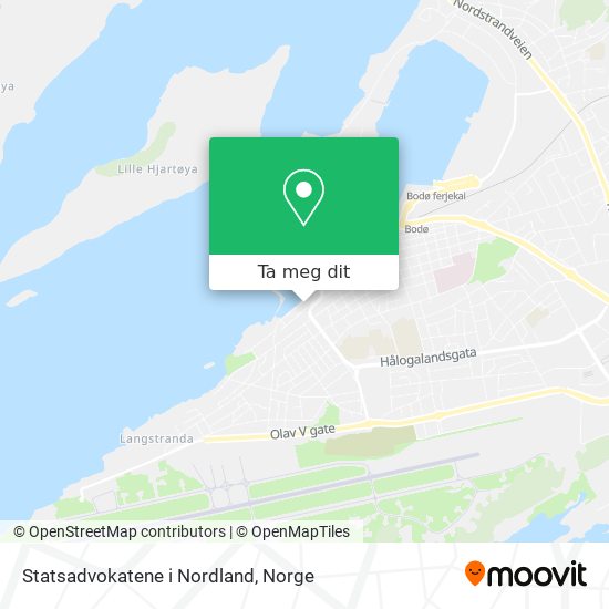 Statsadvokatene i Nordland kart