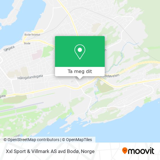 Xxl Sport & Villmark AS avd Bodø kart