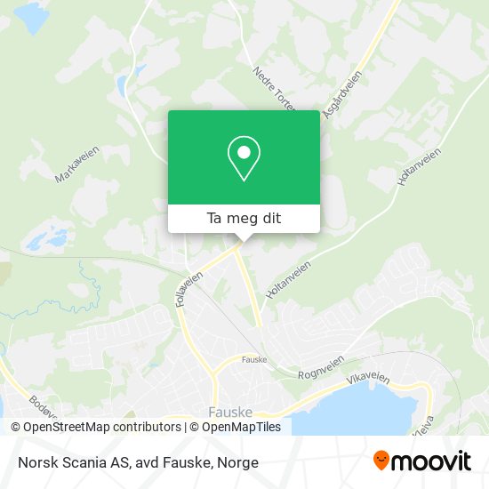 Norsk Scania AS, avd Fauske kart