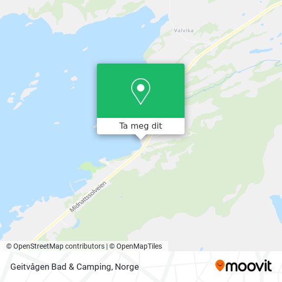 Geitvågen Bad & Camping kart
