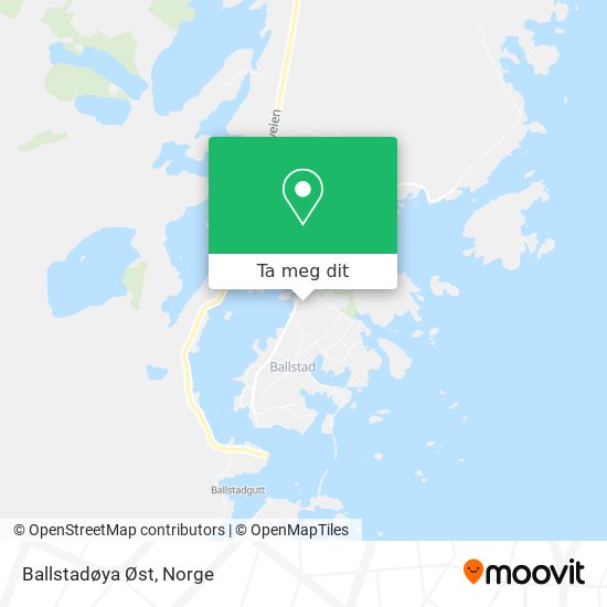 Ballstadøya Øst kart