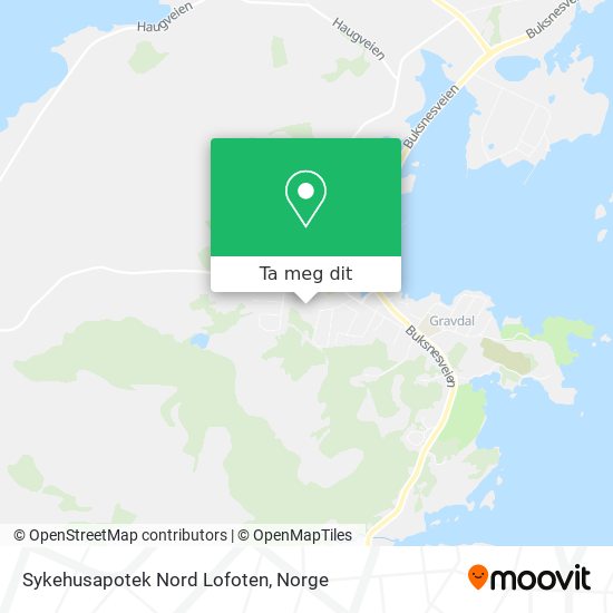 Sykehusapotek Nord Lofoten kart
