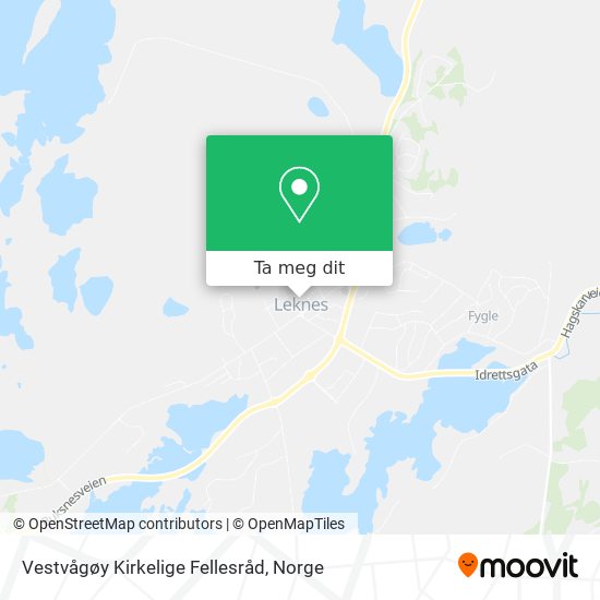 Vestvågøy Kirkelige Fellesråd kart