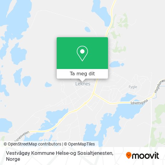 Vestvågøy Kommune Helse-og Sosialtjenesten kart