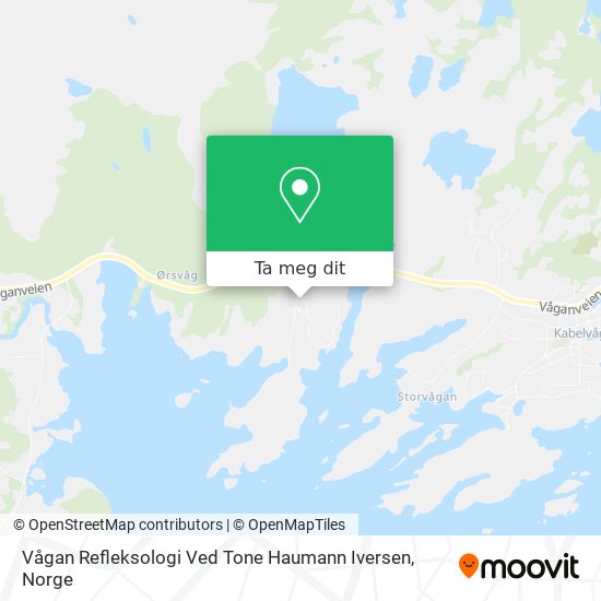 Vågan Refleksologi Ved Tone Haumann Iversen kart