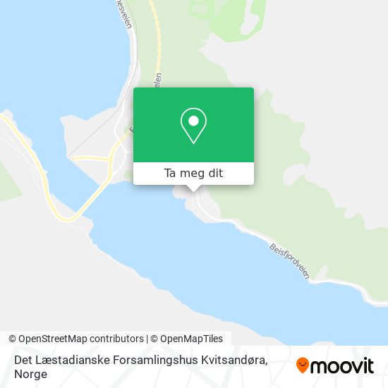 Det Læstadianske Forsamlingshus Kvitsandøra kart