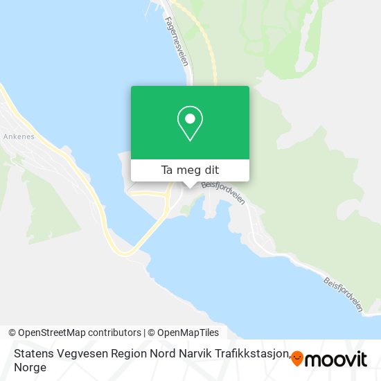Statens Vegvesen Region Nord Narvik Trafikkstasjon kart