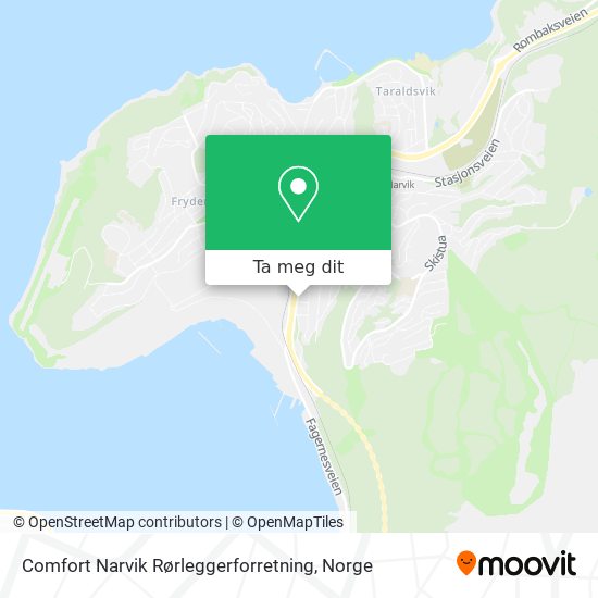 Comfort Narvik Rørleggerforretning kart