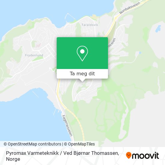 Pyromax Varmeteknikk / Ved Bjørnar Thomassen kart
