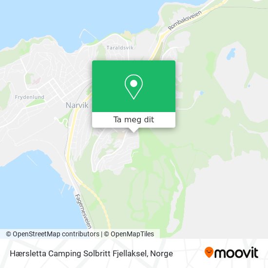 Hærsletta Camping Solbritt Fjellaksel kart