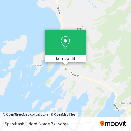 Sparebank 1 Nord-Norge Bø kart